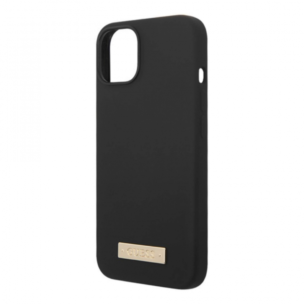 ����� ��� iPhone 14 Pro Max GUESS Liquid silicone Plate logo, MagSafe