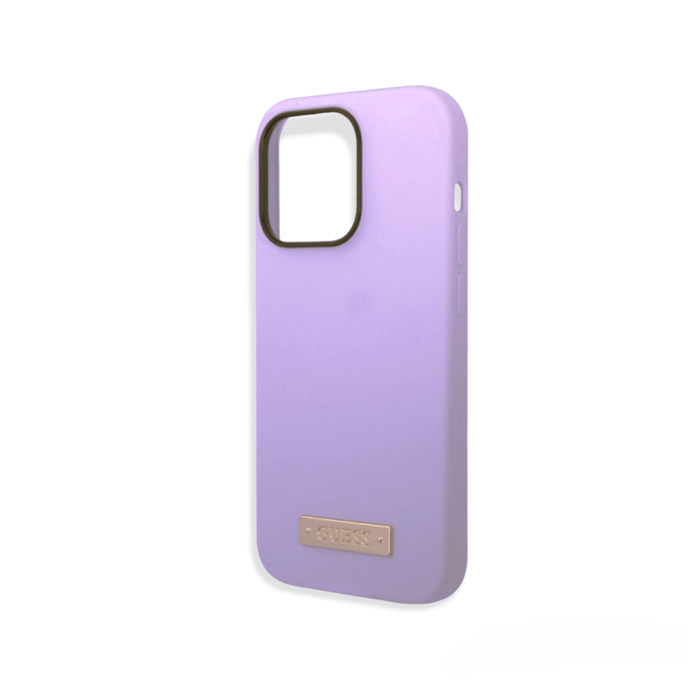 ����� ��� iPhone 14 Pro Max GUESS Liquid silicone Plate logo, MagSafe