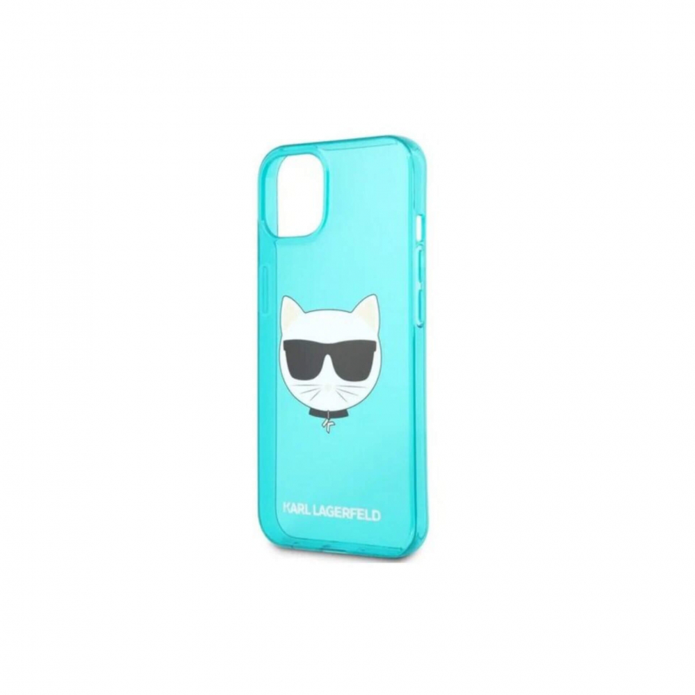 ����� ��� iPhone 13 Pro Max Lagerfeld TPU FLUO Choupette Transp/Blue