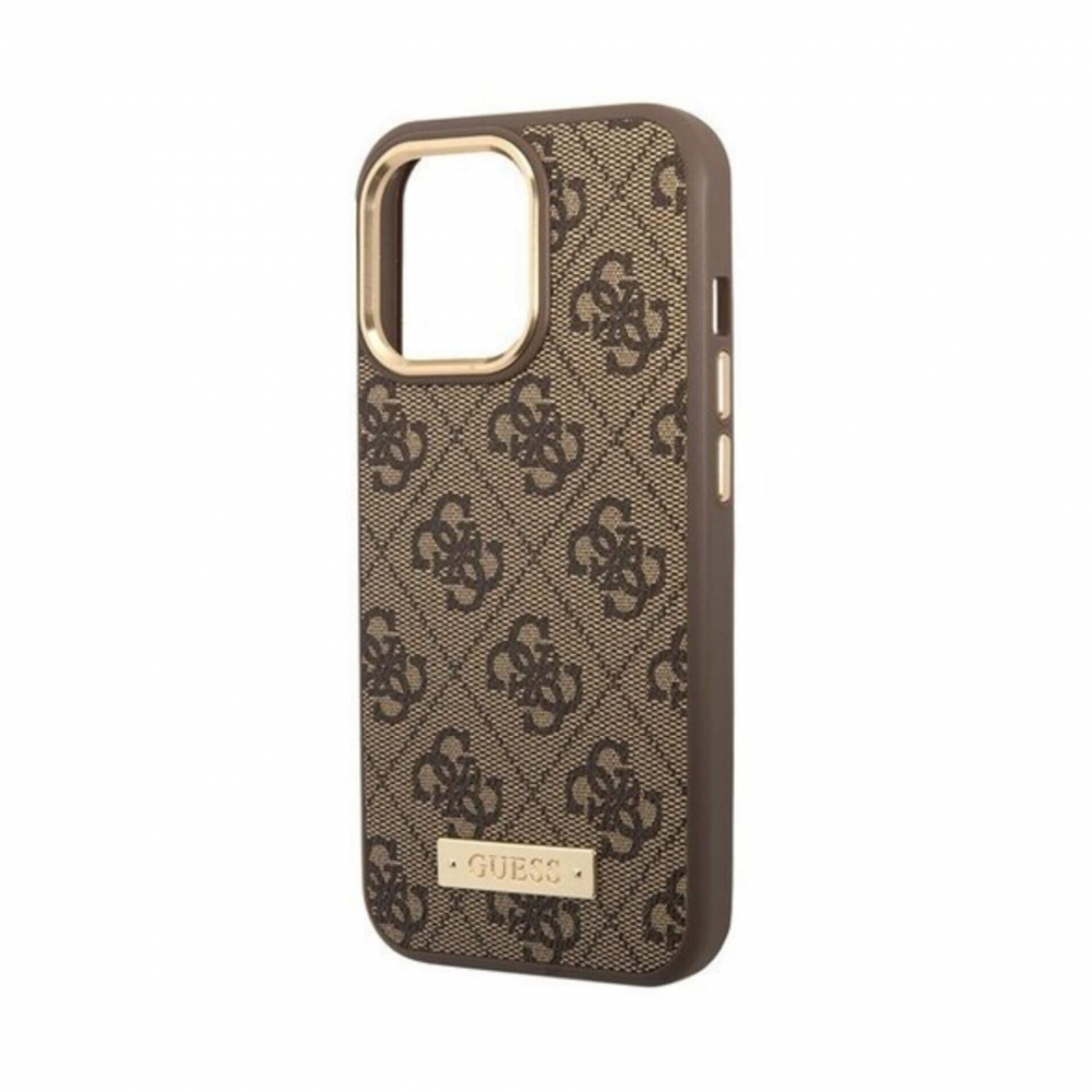 ����� ��� iPhone  13 Pro Max, 13 Pro Guess PU 4G Plate metal logo Mag, ����������
