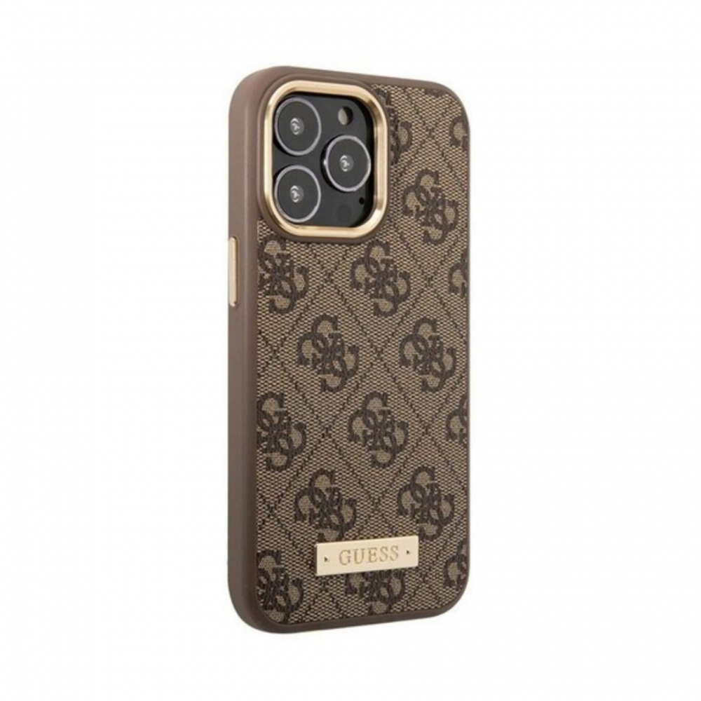 ����� ��� iPhone  13 Pro Max, 13 Pro Guess PU 4G Plate metal logo Mag, ����������