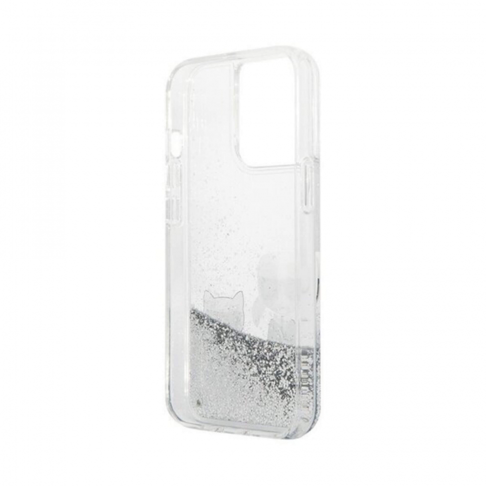 ����� ��� iPhone 13 Pro Lagerfeld Liquid glitter Karl&Choupette, �������