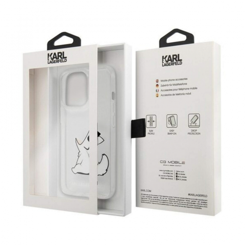 ����� ��� iPhone 13 Pro Lagerfeld PC/TPU Choupette Fun Transparent