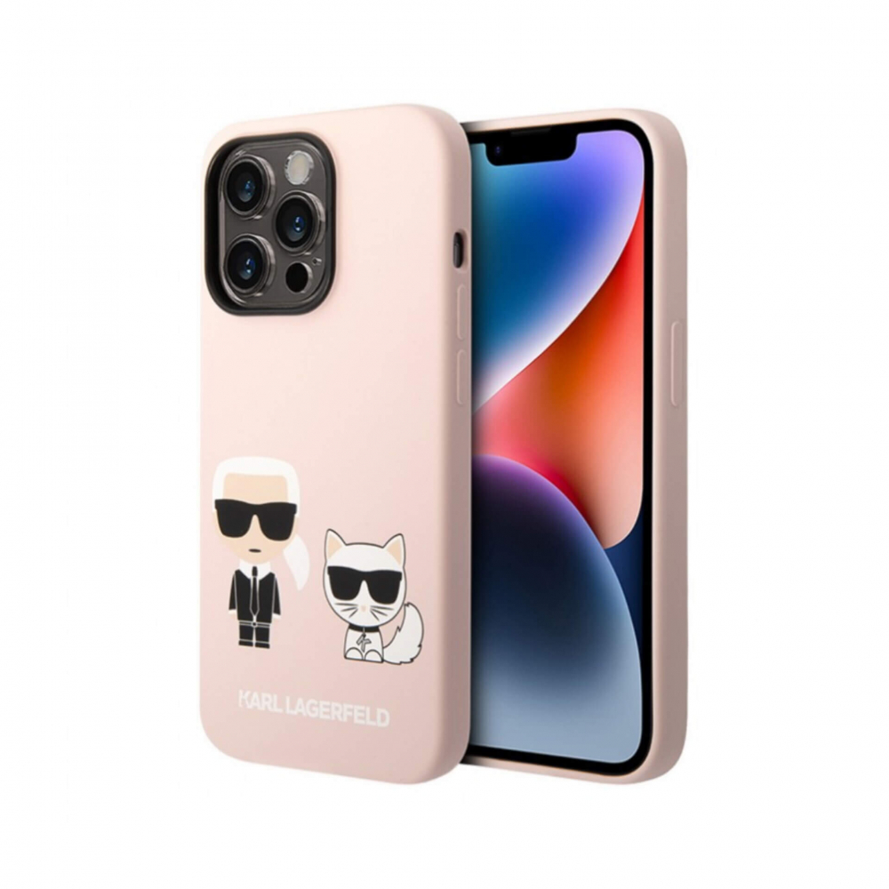 ����� ��� iPhone 14 Pro Lagerfeld Liquid silicone Karl&Choupette, �������