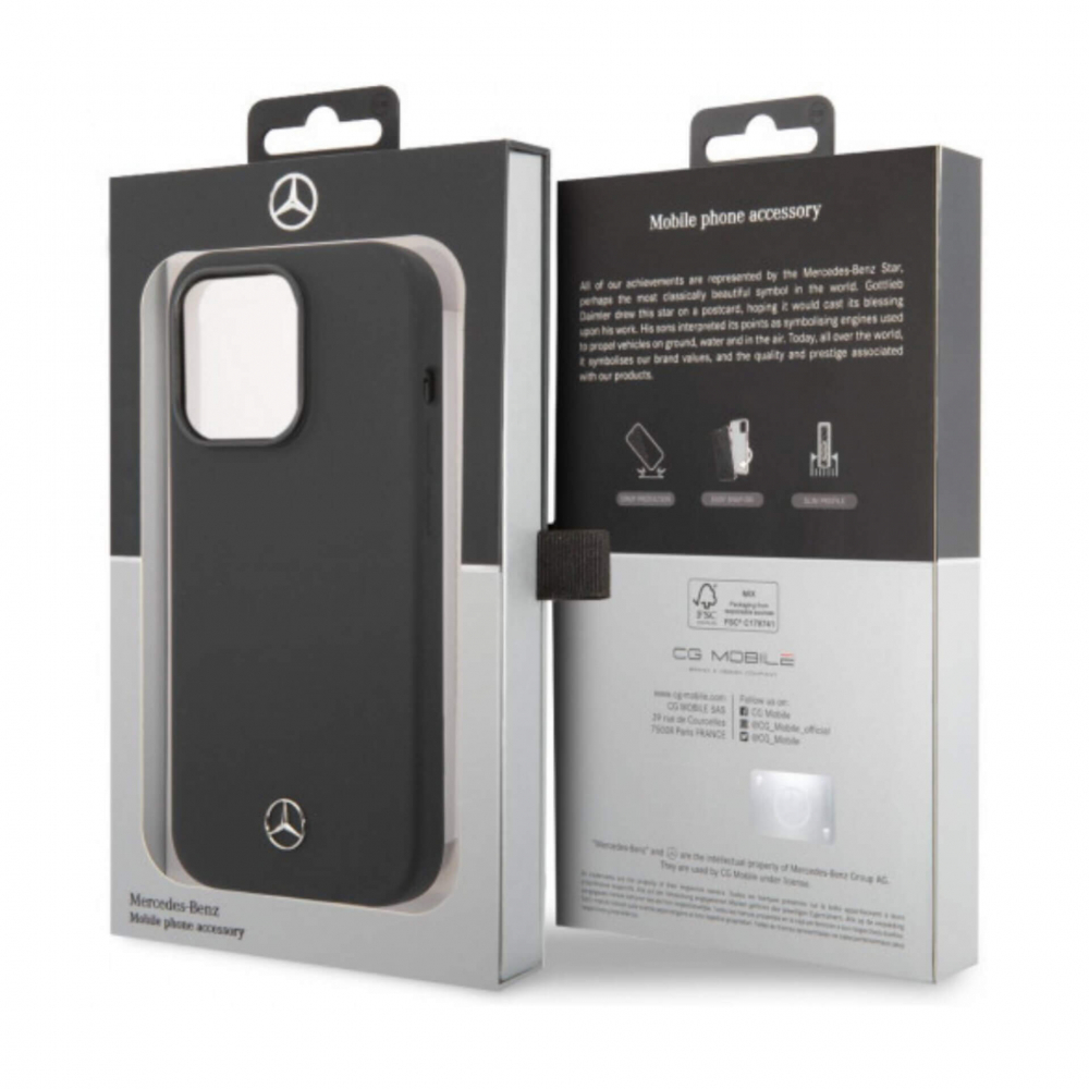 ����� ��� iPhone 14 Pro Max Mercedes Liquid silicone Hard, ������ 