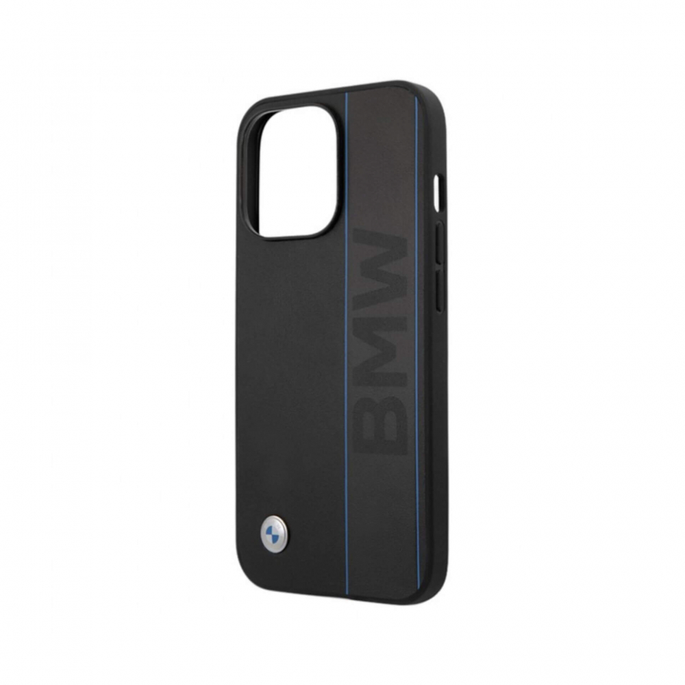 ����� ��� iPhone 13 Pro Max BMW Signature Genuine leather Blue lines, ׸����