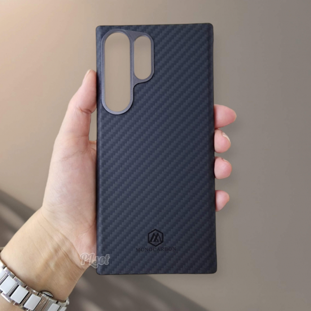 ���������� ����� Monocarbon Slim Aramid Fiber Case ��� Samsung S23, S23 Plus, S23 Ultra