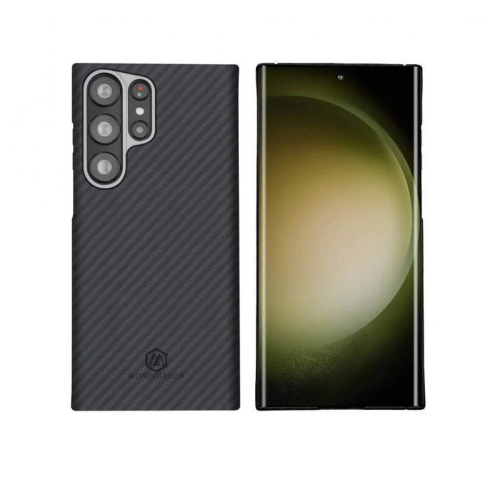 ���������� ����� Monocarbon Slim Aramid Fiber Case ��� Samsung S23, S23 Plus, S23 Ultra