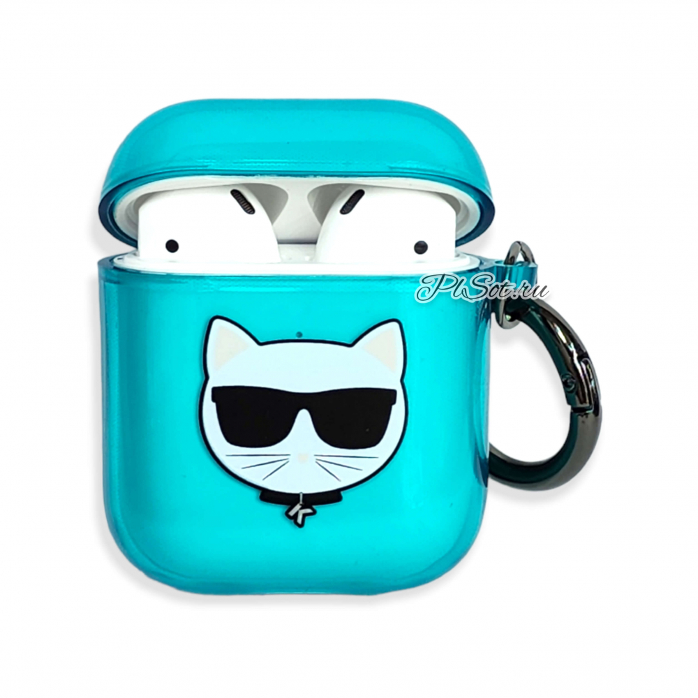 ����� ��� AirPods 1, 2 Lagerfeld Fluo Choupette, �������