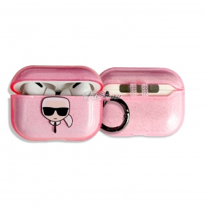 ����� ��� AirPods Pro Lagerfeld TPU Glitters Karl Transparent, � �������