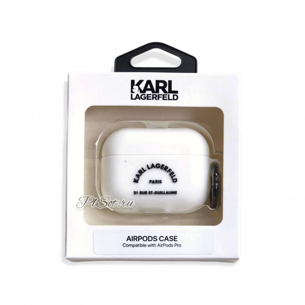 ����� ��� AirPods Pro Lagerfeld Silicone case RSG logo, � ���������