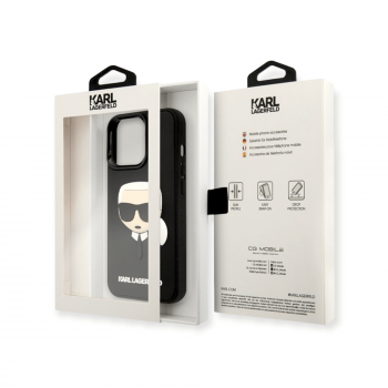����� ��� iPhone 13 Pro Max, Lagerfeld 3D Ruber Karl's head, ������