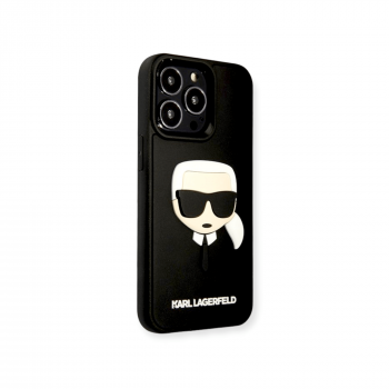 ����� ��� iPhone 13 Pro Max, Lagerfeld 3D Ruber Karl's head, ������