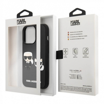 ����� ��� iPhone 14 Pro Max, 14 Pro, Lagerfeld 3D Ruber Karl&Choupette, ������