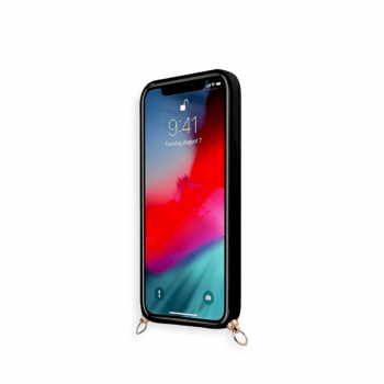 ����� ��� iPhone 12 Pro Max, Guess, �� �������, Liquid silicone, Big Blask+Gold