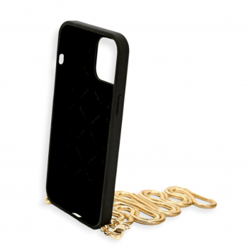 ����� ��� iPhone 12 Pro Max, Guess, �� �������, Liquid silicone, Big Blask+Gold