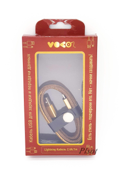 ������ Lightning USB 2.4A VOKO (brown jeans)