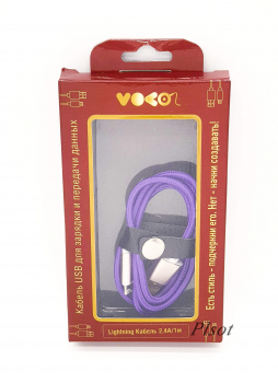 ������ Lightning USB 2.4A VOKO (violet)