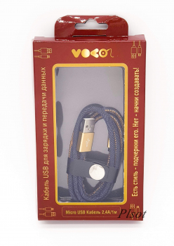 ������ Micro USB 2.4A VOKO (blue jeans)